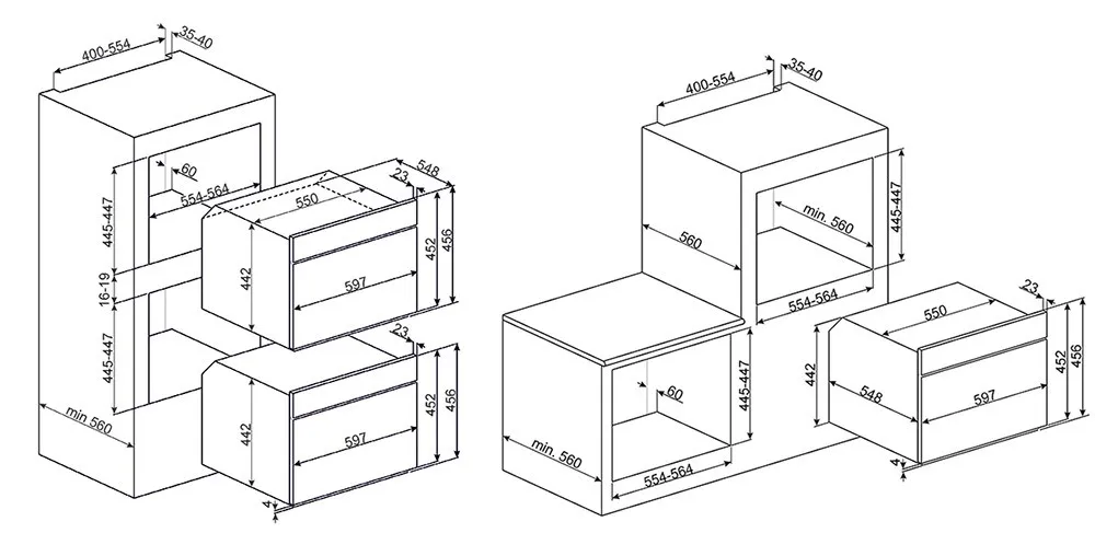Встраиваемая пароварка Smeg SF4120V в Москве и Московской области от магазина Ammina