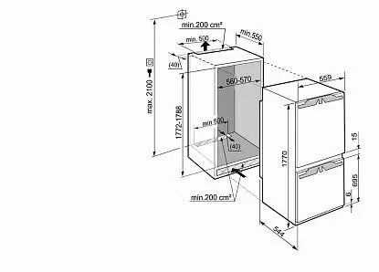 Встраиваемый холодильник Liebherr ICN 3366 в Москве и Московской области от магазина Ammina