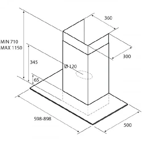 Вытяжка Jet Air Palermo 90 в Москве и Московской области от магазина Ammina