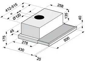 Вытяжка Korting KHP 6211 в Москве и Московской области от магазина Ammina