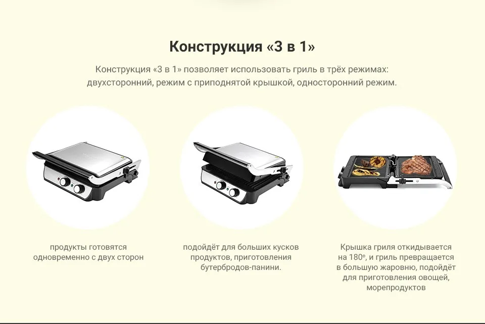 Электрогриль KITFORT KT-1630 в Москве и Московской области от магазина Ammina