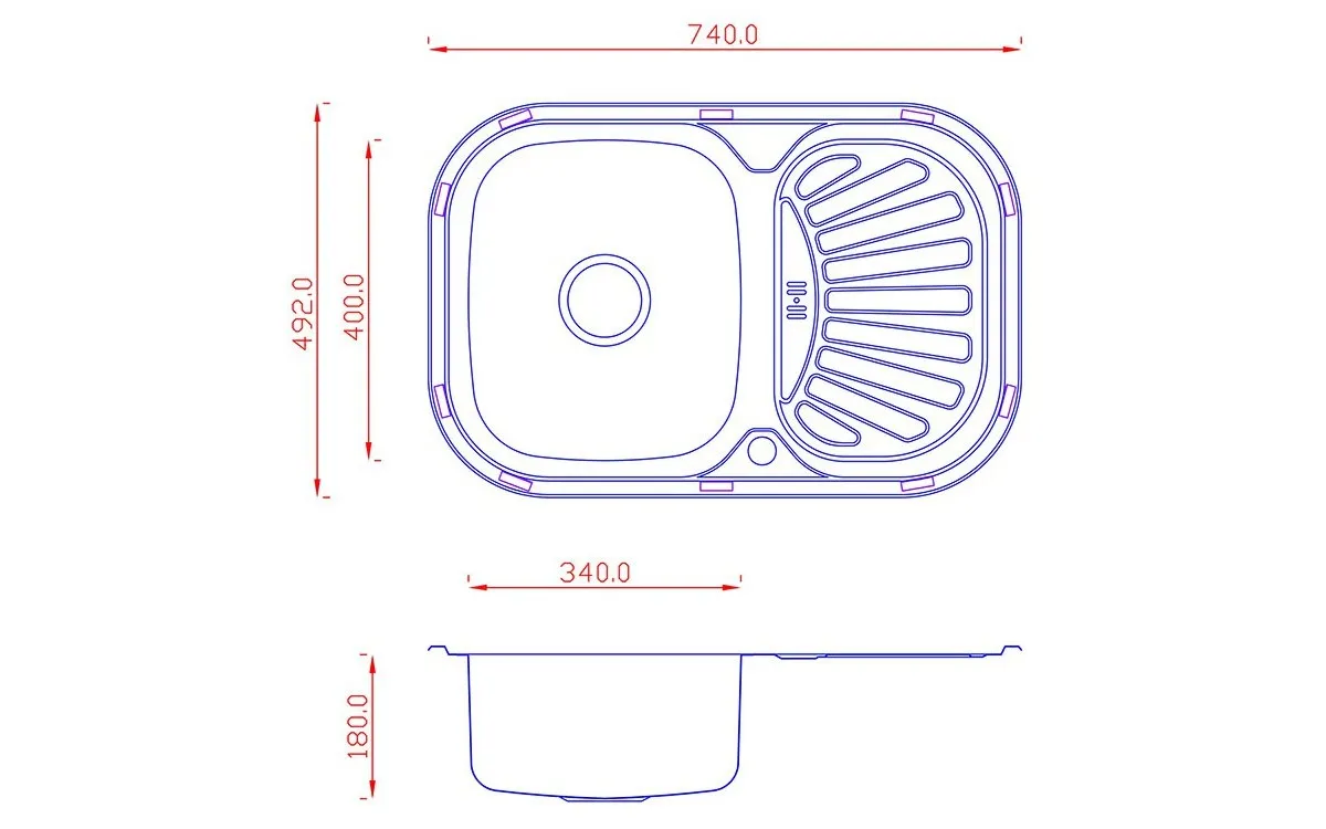 Кухонная мойка Matteo 7449 в Москве и Московской области от магазина Ammina