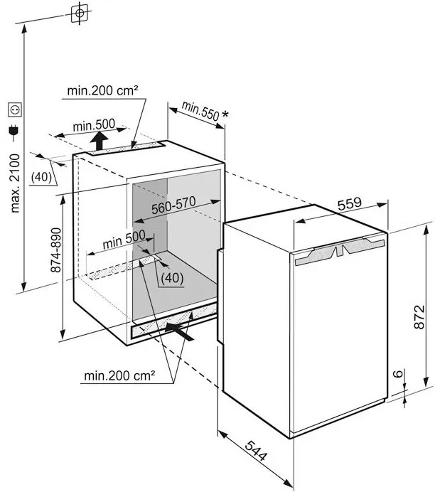 Встраиваемая морозильная камера Liebherr IG 1624 в Москве и Московской области от магазина Ammina