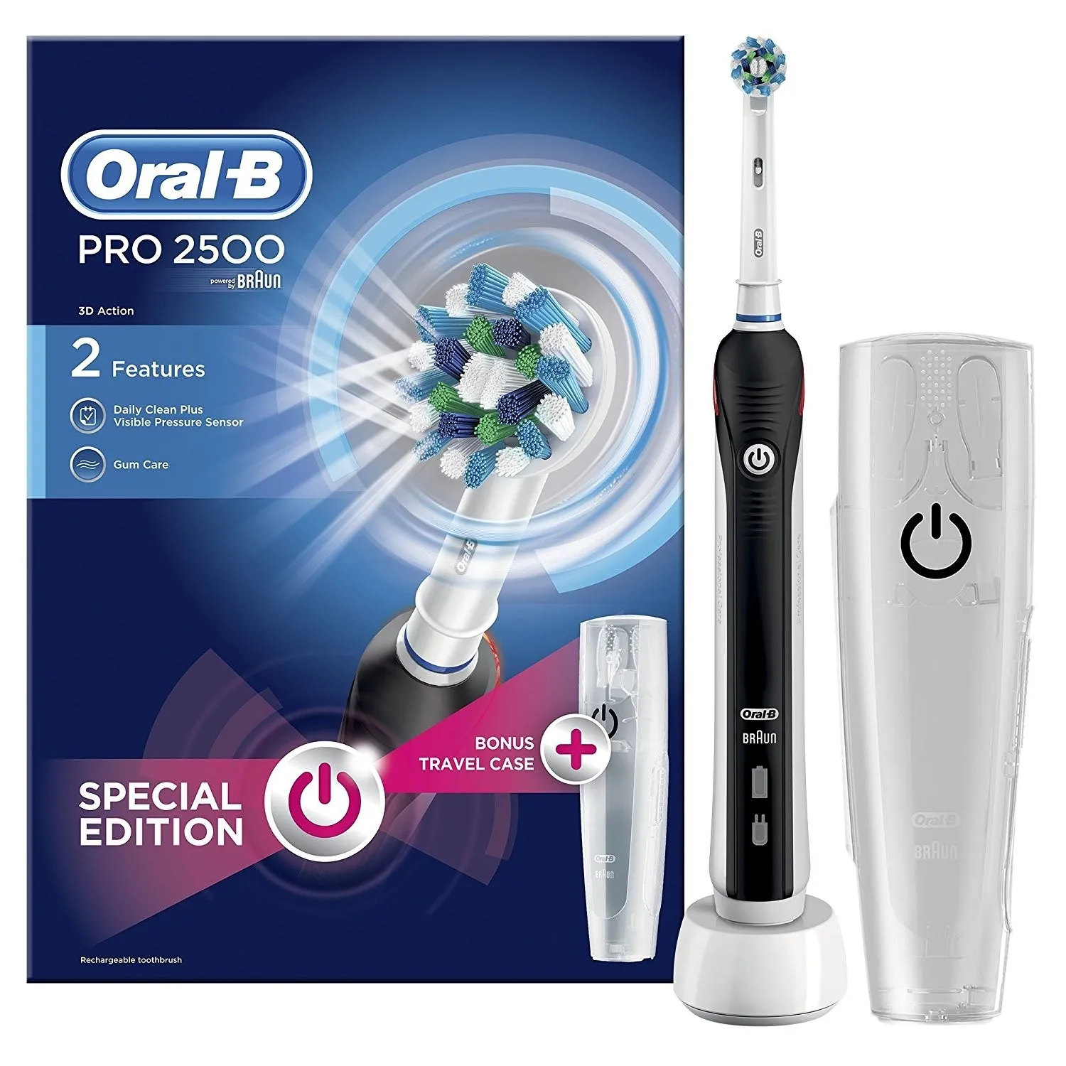 Электрическая зубная щетка Braun Oral-B PRO 2500 Cross Action в Москве и Московской области от магазина Ammina